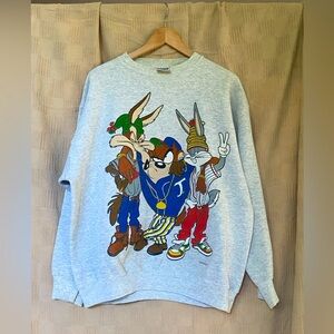 Vintage Warner Brothers Looney Tune Sweatshirt Size L